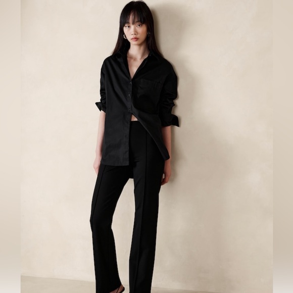 💵 NWT | Banana Republic | The Oversized Shirt in Black - Picture 13 of 13